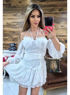 Рокля barbie в бяло